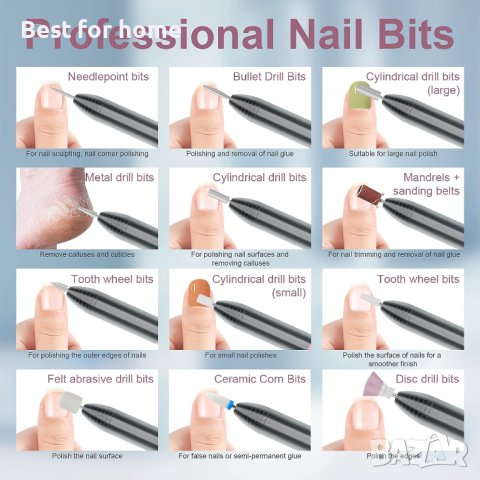 Moseen heal M2 Електрическа пила за маникюр, педикюр, снимка 4 - Електрически пили за пети - 41962753