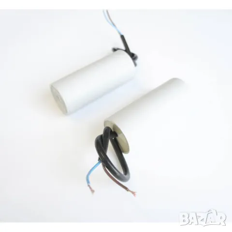 Работен кондензатор 420V/470V 100uF с кабел, снимка 1