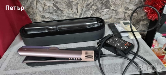 Сешоар-преса за коса Dyson - Airstrait, Jasper Plum, Limited edition, снимка 8 - Преси за коса - 52996824