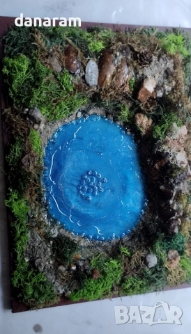 Картини със скандинавски мъх и естествени материали , снимка 8 - Декорация за дома - 44114877