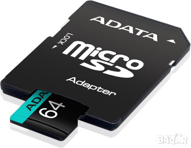 Карта памет ADATA 64GB/V30 microSDHC + Adapter, снимка 2 - Карти памет - 41538094