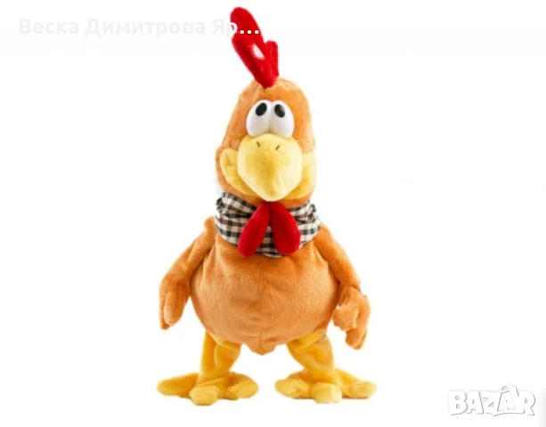 Плюшена играчка петел, пее и танцува