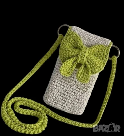 Плетена малка чантичка цвят по избор на клиента   , снимка 7 - Чанти - 51172495