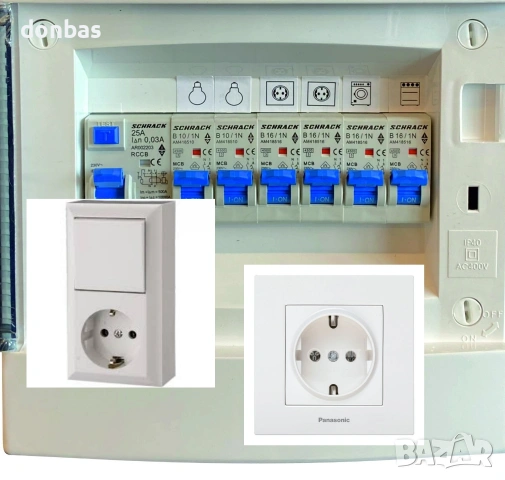 Извършвам монтиране на контакти,ключове,ел.табла и кабели.Луни и лед осветления.