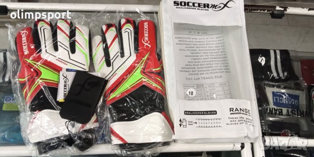 вратарски ръкавици soccer max нови с чанта за съхранение размер 10 латекс 3 мм, снимка 2 - Футбол - 41555535
