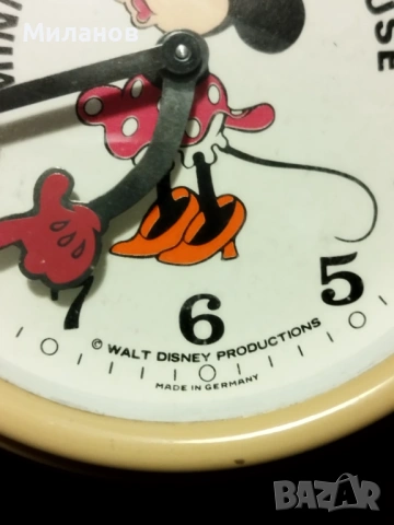 Стар механичен будилник, настолен часовник, снимка 6 - Антикварни и старинни предмети - 53002895