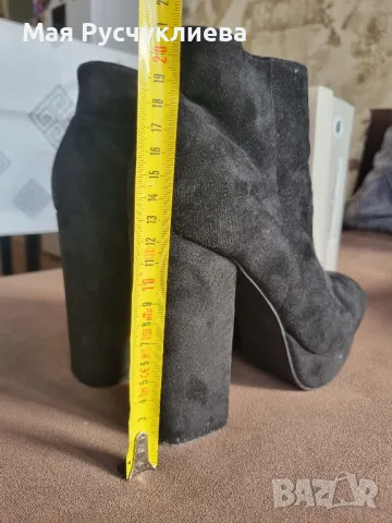 Велурени боти с дебел ток , снимка 6 - Детски боти и ботуши - 50035721