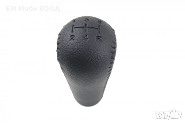 Топка за скоростен лост Черна Кожа с Шевове 5ск. за Тойота TOYOTA LAND CRUISER Prado
