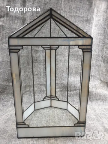 Витраж експониране тип Тифани, снимка 2 - Антикварни и старинни предмети - 49418133