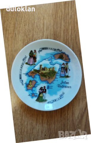 Красива порцеланова чиния за стена от Майорка Испания