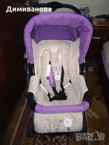 Комбинирана бебешка количка Чиполино, снимка 1 - Детски колички - 34813560