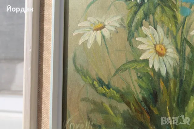 Немска картина масло върху платно, снимка 6 - Картини - 49987937