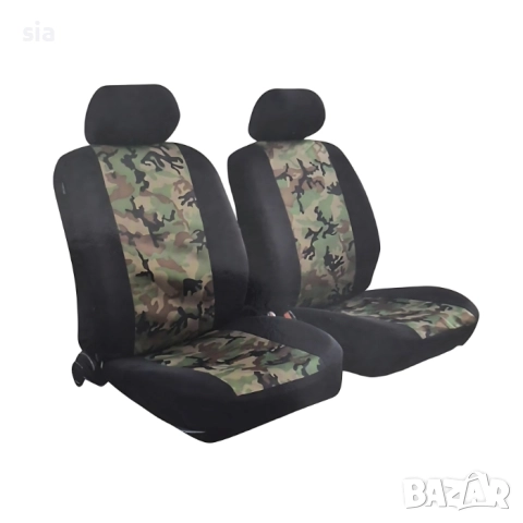 Тапицерия 1+1, зелен камуфлаж, за джип, бус, SUV, Лада Нива