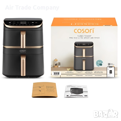 Фритюрник с горещ въздух Cosori Turbo Tower Pro CAF-DC123S, снимка 5 - Фритюрници - 51680170