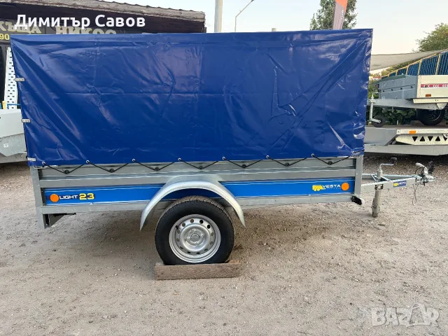 Туристическо, самосвално ремарке VESTA LIGHT 23 с брезент и шпригли Н-120, снимка 8 - Ремаркета - 55785045