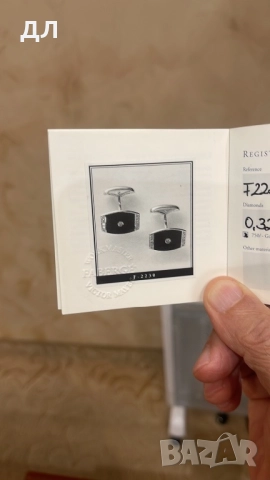 Златни мъжки маншети Фаберже с диаманти, снимка 7 - Други - 52681488