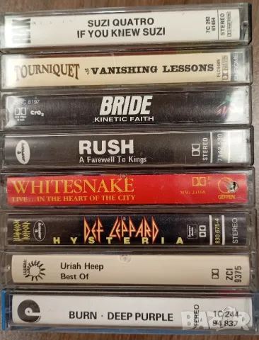 Лот от 7 бр оригинални касети - Deep Purple Uriah Heep Def Leppard Whitesnake Rush Bride, снимка 2 - Аудио касети - 49488745