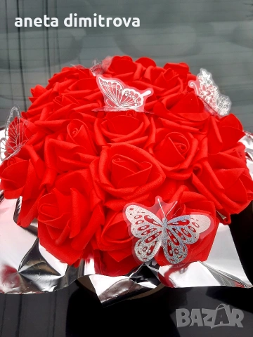 Луксозен букет, снимка 3 - Подаръци за жени - 53374356