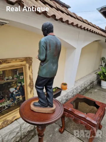 Чудесна антикварна колекционерска холандска фигура статуетка музикант , снимка 7 - Статуетки - 50166717