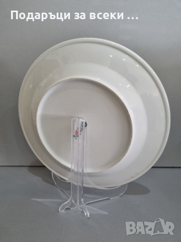 Ново! Бяла порцеланова чиния - кръг 31см/12" Чинии за заведения Оборудване за ресторант, снимка 4 - Чинии - 28025613