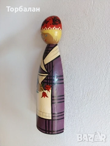 Дървена кукла от соц-а, снимка 3 - Антикварни и старинни предмети - 50768593