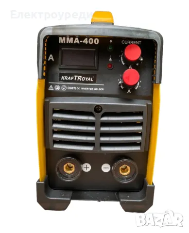 Професионален Инверторен Електрожен 400A KRAFTROYAL Заваръчен Апарат ММА с дисплей в Куфар, снимка 4 - Други машини и части - 47607753