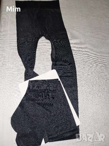 3XL/ 5XL Черен чорапогащник ликра с отвор , снимка 5 - Бельо - 51449589