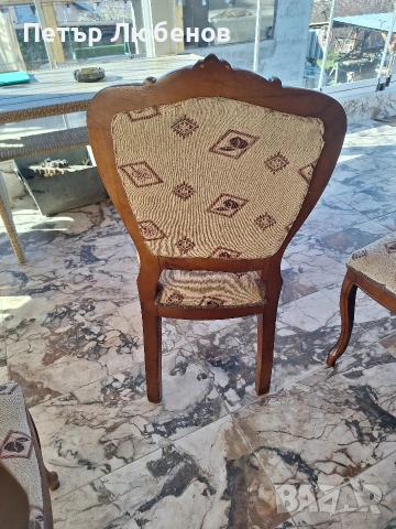 Четири стола от масив, снимка 6 - Столове - 53279913