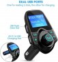 VicTsing Bluetooth FM Transmitter, 2 x USB, 1.44" дисплей, Car Kit, снимка 2