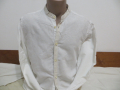 Мъжка риза с дълъг ръкав от лен Zara, снимка 1 - Ризи - 36358785