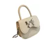 Дамска чантичка с панделка като метален акцент, снимка 4