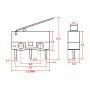 Kраен прекъсвач 1A/2A 125VAC 30MΩ Max, снимка 4