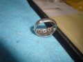 СТАР СКЪПОЦЕНЕН СРЕБЪРЕН БЕЛ ЕПОК АРТ ПРЪСТЕН с ЦИРКОНИ 25832, снимка 7