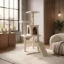 Котешки център за игра и почивка с драскалка и къщичка, 125 см, снимка 1