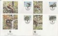 Ирландия 1992 - 4 броя FDC Комплектна серия - WWF