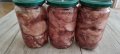 Домашни буркани със свинско месо консерва 