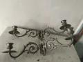 Два барокови свещници за стена,пиано, снимка 1