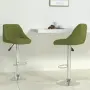 vidaXL Бар табуретки, 2 бр, светлозелени, кадифе, снимка 2