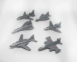 Комплект от 6 Стари Играчки Самолетчета Авиация, снимка 1