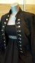 Милитъри сако вталено еластично генералско с подарък черна трикотажна миди рокля марка Есприт!, снимка 1 - Сака - 33599699