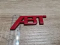 червена емблема Ауди АБТ Audi ABT голям размер, снимка 3