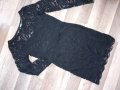 Нова черна дантелена рокля H&M, снимка 1