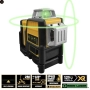 Лазерен 3D -  360 градуса нивелир с 2 батерии 12V 3 AH, 3 лъча, снимка 7