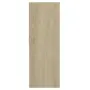 vidaXL Библиотека, дъб сонома, 67x24x161 см, инженерно дърво, снимка 10