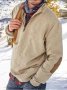 Мъжки моден ежедневен свободен пуловер с половин цип, 5цвята - 023, снимка 4