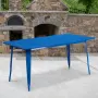 Метална стабилна маса Flash Furniture плот 84 /153, снимка 1