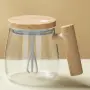 Стъклена саморазбъркваща се чаша, снимка 1
