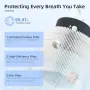 Пречиствател за въздух OMISOON с H13 HEPA, CADR 170 м³/ч и PM2.5 сензор, снимка 4