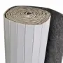 vidaXL Параван за стая, бамбук, бял, ширина 250 см, височина 165 см, снимка 5