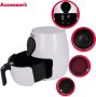 Нов фритюрник с горещ въздух Air fryer XXL ЕЪР ФРАЙЪР 7 програми 5L 1450 w, снимка 4